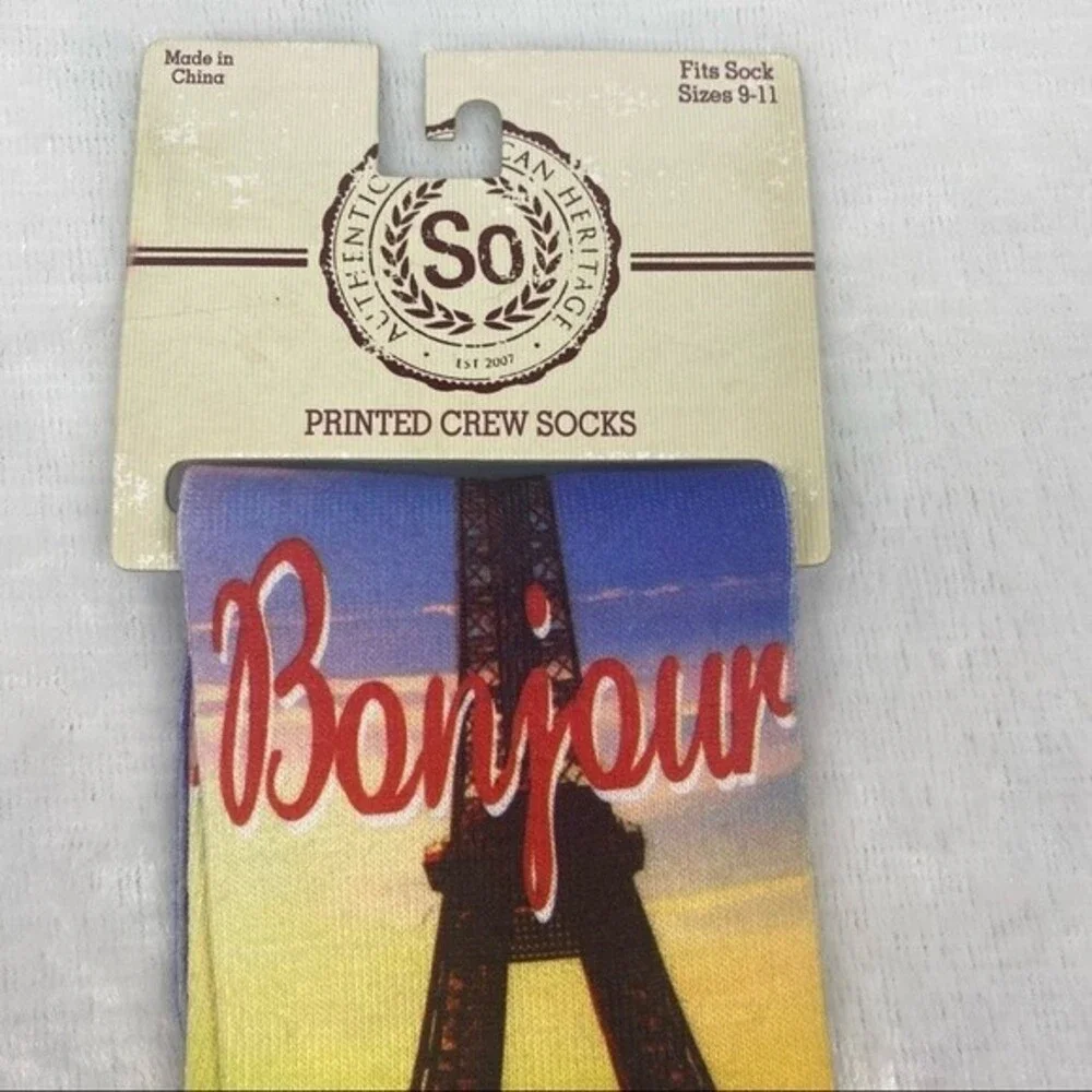 Bonjour‎ Paris Cat Socks